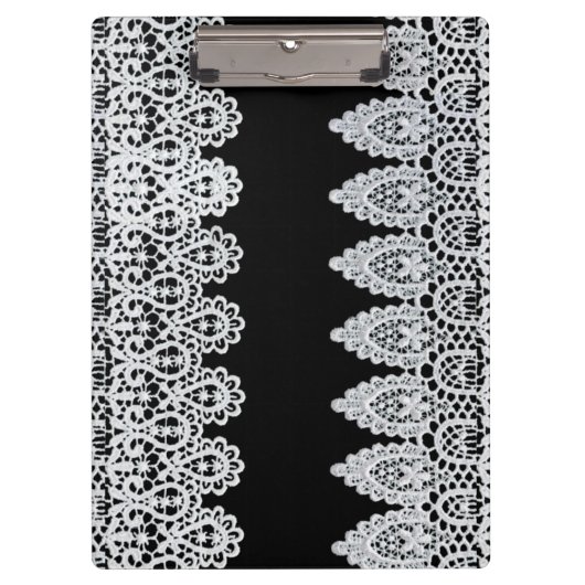 Porte-bloc La dentelle blanche forme une frontière sensible (Devant)