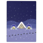 Porte-bloc La fête de neige d'Edo-Neko (Dos)