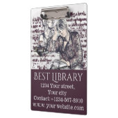 Porte-bloc La fille lisant un livre (Gauche)