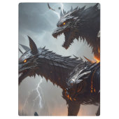 Porte-bloc La foudre Cyborg Wolves (Dos)