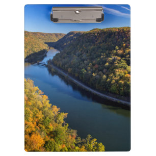 Porte-bloc La gorge de la New River à Hawks Nest State Park
