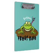 Porte-bloc La grenouille règle drôle dessin de grenouille ver (Swatch)