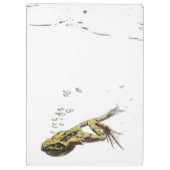 Porte-bloc la grenouille sautant et plongeant dans l'eau (Dos)