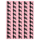 Porte-bloc La jupe rose de caniche a inspiré le porte - bloc (Dos)