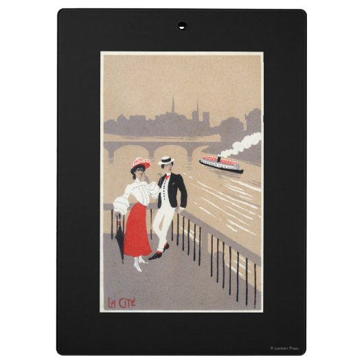 Porte-bloc La La citent la scène d'art déco (Dos)