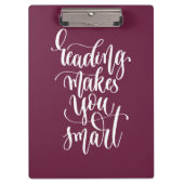 Porte-bloc La lecture vous rend futés (Devant)