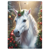 Porte-bloc « La Licorne de Noël » (Dos)