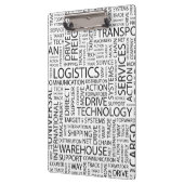 Porte-bloc La LOGISTIQUE modèle avec des mots (Gauche)