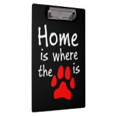 Porte-bloc La maison est l'endroit où l'empreinte de patte es (Swatch)