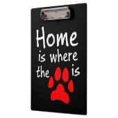 Porte-bloc La maison est l'endroit où se trouve l'empreinte d (Gauche)