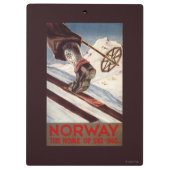 Porte-bloc La Norvège - la maison du ski (Dos)