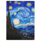Porte-bloc La nuit étoilée par Vincent Van Gogh (Dos)
