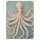 Porte-bloc La pieuvre pastel du récif enchanté (Dos)