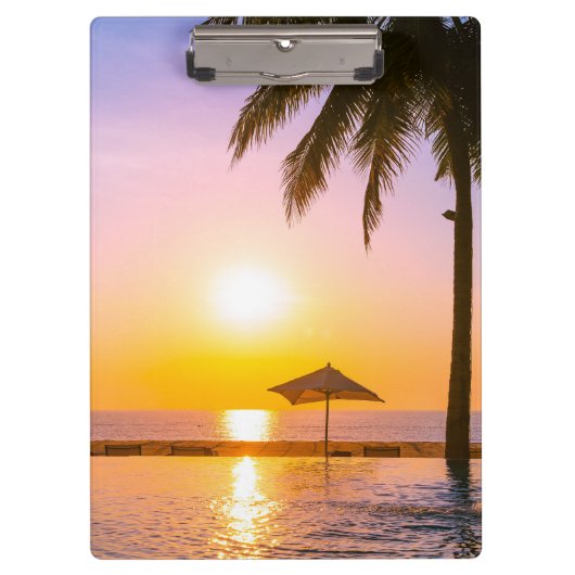 Porte-bloc La Plage D'Été Avec La Mer (Devant)