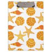 Porte-bloc La plage orange Shell modèlent (Devant)