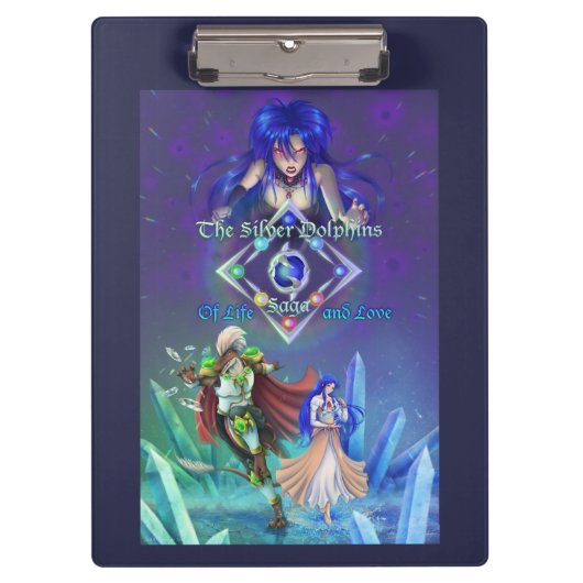Porte-bloc La saga des dauphins d'argent (Devant)