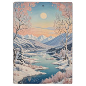 Porte-bloc La tranquillité d'hiver (Dos)
