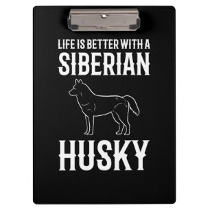Porte-bloc La Vie Est Meilleure Avec Un Chien Sibérien Husky