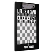 Porte-bloc La vie est un jeu, échecs est sérieuse (Swatch)