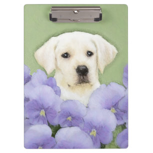 Porte-bloc Labrador Retriever Puppy Painting Original Chien A