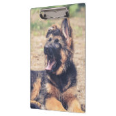 Porte-bloc L'adorable berger allemand de longue date (Gauche)