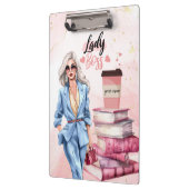 Porte-bloc Lady Boss Pink affaires femme affaires (Gauche)