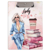 Porte-bloc Lady Boss Pink affaires femme affaires (Devant)