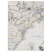 Porte-bloc L'AMÉRIQUE COLONIALE : CARTE, c1770 (Dos)