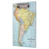 Porte-bloc L'AMÉRIQUE DU SUD : CARTE, c1890 (Gauche)