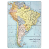 Porte-bloc L'AMÉRIQUE DU SUD : CARTE, c1890 (Dos)