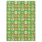 Porte-bloc L'amour du chien sur vert (Dos)