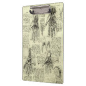 Porte-bloc L'anatomie de la main humaine de Léonard de Vinci (Gauche)