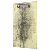 Porte-bloc L'anatomie humaine de Léonard de Vinci, Torse fémi (Gauche)