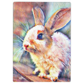 Porte-bloc lapin aquarell (Dos)