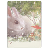 Porte-bloc Lapin avec Fleurs (Dos)