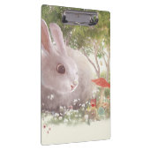 Porte-bloc Lapin avec Fleurs (Swatch)