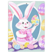 Porte-bloc lapin avec oeufs de pâques (Dos)