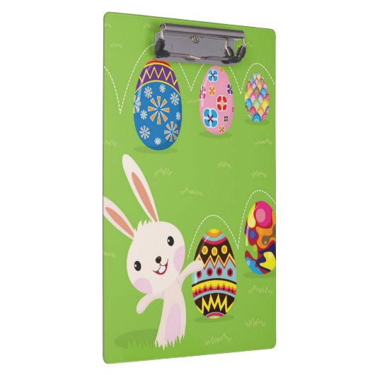 Porte-bloc Lapin de Pâques espiègle avec les oeufs peints (Swatch)