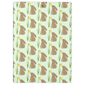 Porte-bloc Lapin de Pâques et fleur de jonquille (Dos)