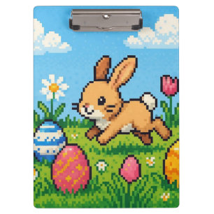 Porte-bloc lapin de Pâques mignon 8 bits