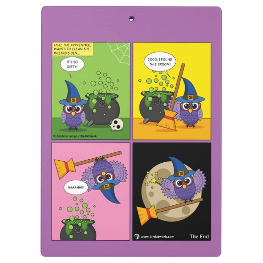 Porte-bloc L'Assistant Apprentice - Cleaning Comic (Dos)