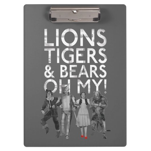 Porte-bloc L'Assistant D'Oz™ | Lions Tigers & Ours Oh My! (Devant)