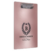 Porte-bloc Laurel Wreath, Arrière - plan Rose-or chatoyant (Swatch)