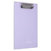 Porte-bloc Lavande Violet Moderne Écriture Féminine Monogramm (Swatch)