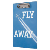 Porte-bloc L'avion vole dans le ciel bleu (Gauche)