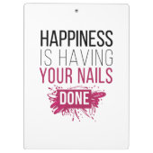 Porte-bloc Le bonheur mignon a vos clous faits (Dos)