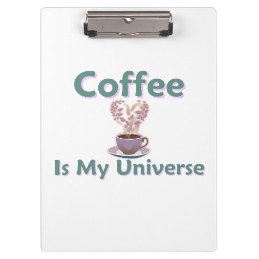 Porte-bloc Le café est mon univers (Devant)