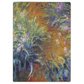 Porte-bloc Le chemin à travers les iris par Claude Monet (Dos)