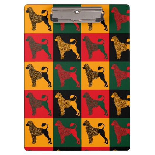 Porte-bloc Le chien d'eau portugais intelligent (Devant)