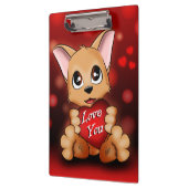 Porte-bloc Le chiot t'aime (Gauche)
